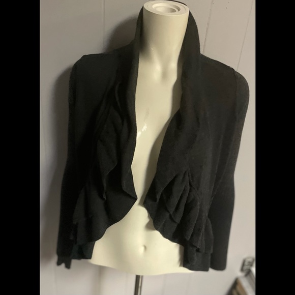 Rebecca Taylor Charcoal Cardigan - Picture 1 of 8